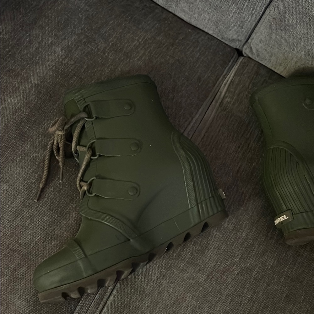 Sorel Green Joan RainWedge - Picture 5 of 7